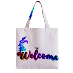 Arts Zipper Grocery Tote Bag by Internationalstore