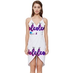 Arts Wrap Frill Dress by Internationalstore