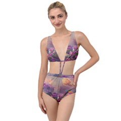 Floral Blossoms  Tied Up Two Piece Swimsuit by Internationalstore