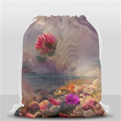 Floral Blossoms  Drawstring Bag (small) by Internationalstore