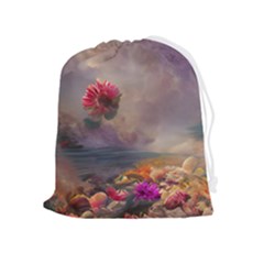 Floral Blossoms  Drawstring Pouch (xl) by Internationalstore