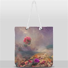 Floral Blossoms  Full Print Rope Handle Tote (large) by Internationalstore
