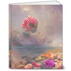 Floral Blossoms  8  X 10  Hardcover Notebook by Internationalstore