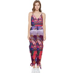 Fantasy  Sleeveless Tie Ankle Chiffon Jumpsuit by Internationalstore