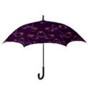Petal Dot Seamless Pattern Hook Handle Umbrellas (Large) View3
