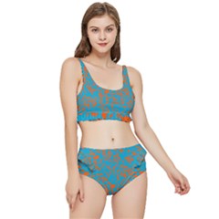 Animal Print Pattern Frilly Bikini Set by Pakjumat