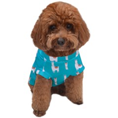 Lama Alpaca Animal Pattern Design Dog T-shirt by Pakjumat