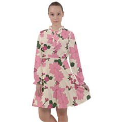 Floral Vintage Flowers All Frills Chiffon Dress by Dutashop