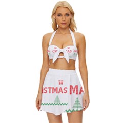 Bulldog T- Shirt Cute Bulldog T- Shirt Vintage Style Bikini Top And Skirt Set  by JamesGoode