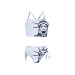 Funny Statue Of Liberty Parody Girls  Tankini Swimsuit by Sarkoni
