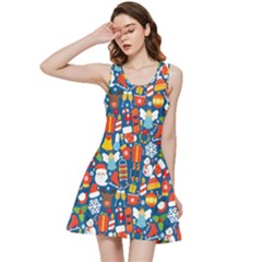 Winter Seamless Pattern Inside Out Racerback Dress by uniart180623