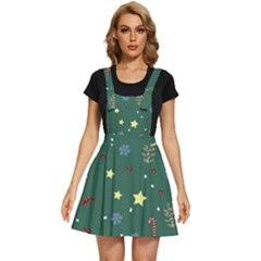 Twigs Christmas Party Pattern Apron Dress by uniart180623