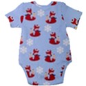 Christmas Background Pattern Baby Short Sleeve Bodysuit View2