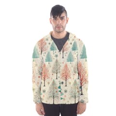 Christmas Tree Men s Hooded Windbreaker by uniart180623