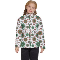Pattern Abstract Seamless Kids  Puffer Bubble Jacket Coat by uniart180623
