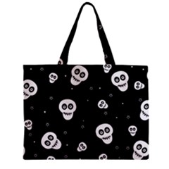 Skull Pattern Zipper Mini Tote Bag by Ket1n9