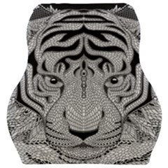 Tiger Head Car Seat Velour Cushion  by Ket1n9