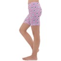 Girly Girlie Punk Skull Kids  Lightweight Velour Capri Yoga Leggings View2