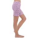 Girly Girlie Punk Skull Kids  Lightweight Velour Capri Yoga Leggings View3