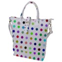 Circle Pattern(1) Buckle Top Tote Bag View1