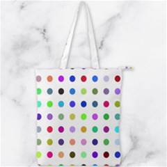 Circle Pattern(1) Double Zip Up Tote Bag by Ket1n9