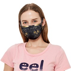 Art Fiction Black Skeletons Skull Smoke Crease Cloth Face Mask (adult) by Ket1n9