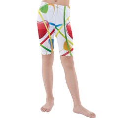 Love Kids  Mid Length Swim Shorts by Ket1n9