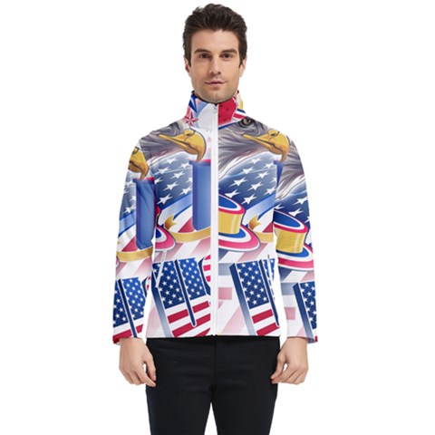 United States Of America Usa  Images Independence Day Men s Bomber Jacket by Ket1n9