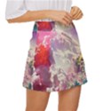Clouds Multicolor Fantasy Art Skies Mini Front Wrap Skirt View3