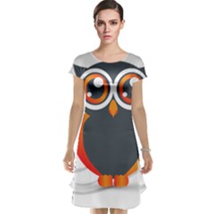 Owl Logo Cap Sleeve Nightdress by Ket1n9