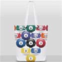 Racked Billiard Pool Balls Full Print Rope Handle Tote (Small) View1