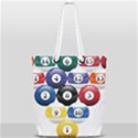 Racked Billiard Pool Balls Full Print Rope Handle Tote (Small) View2