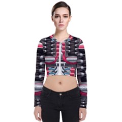 Car Engine Long Sleeve Zip Up Bomber Jacket by Ket1n9