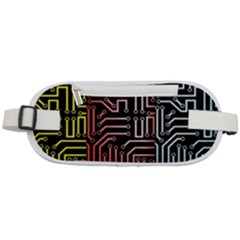 Circuit Board Seamless Patterns Set Rounded Waist Pouch by Ket1n9