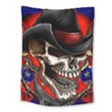 Confederate Flag Usa America United States Csa Civil War Rebel Dixie Military Poster Skull Medium Tapestry View1