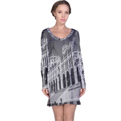 Architecture-parliament-landmark Long Sleeve Nightdress by Ket1n9