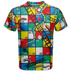 Snakes And Ladders Men s Cotton T-shirt by Ket1n9