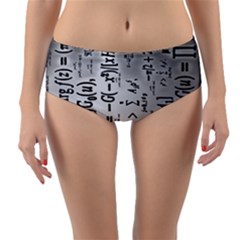 Science Formulas Reversible Mid-waist Bikini Bottoms by Ket1n9