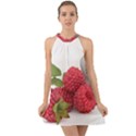Fruit-healthy-vitamin-vegan Halter Tie Back Chiffon Dress View1