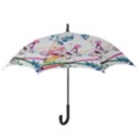 Butterfly Vector Art Hook Handle Umbrellas (Large) View3