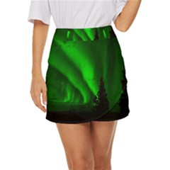 Aurora-borealis-northern-lights- Mini Front Wrap Skirt by Ket1n9