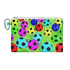 Balls Colors Canvas Cosmetic Bag (large) by Ket1n9