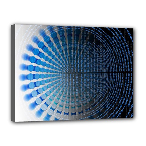 Data-computer-internet-online Canvas 16  X 12  (stretched) by Ket1n9