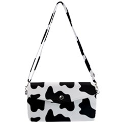 Animal-print-black-and-white-black Removable Strap Clutch Bag by Ket1n9
