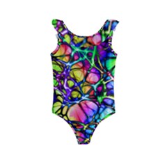 Network-nerves-nervous-system-line Kids  Frill Swimsuit by Ket1n9