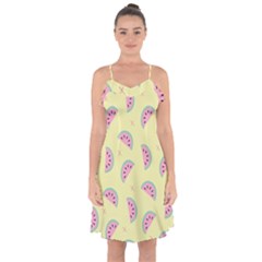 Watermelon Wallpapers  Creative Illustration And Patterns Ruffle Detail Chiffon Dress by Ket1n9