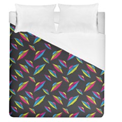 Alien Patterns Vector Graphic Duvet Cover (queen Size) by Ket1n9