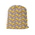 Yellow-mushroom-pattern Drawstring Pouch (XL) View2