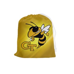 Georgia Institute Of Technology Ga Tech Drawstring Pouch (large) by Ket1n9
