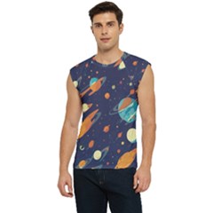 Space Galaxy Planet Universe Stars Night Fantasy Men s Raglan Cap Sleeve T-shirt by Ket1n9